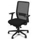 FAUTEUIL VOLT FAB FR. SYNCH.STRUCT.NOIRE ACCOUDOIRS 3D DOS RESILLE NOIRE ASSISE TAPISS.GAR.5 ANS 110KG