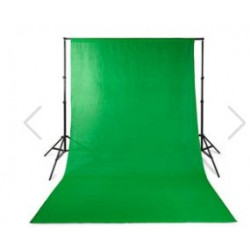 SET DE PHOTO STUDIO ARRIERE PLAN TOILE VERTE 1.9X2.95M +SAC VOYAGE+TREPIEDS NOIRS