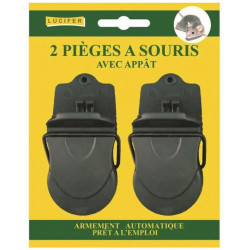 Piège à souris automatique pré-appâté pqt de 2