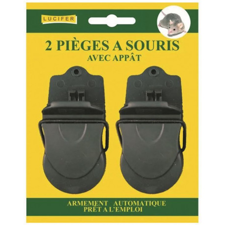 Piège à souris automatique pré-appâté pqt de 2