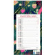 CALENDRIER MENSUEL 12 FEUILLES 36X19CM AMBIANCE 36x19cm