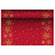 Chemin de table pour Noël tissu couleur rouge 65g/m² 400mmx3m