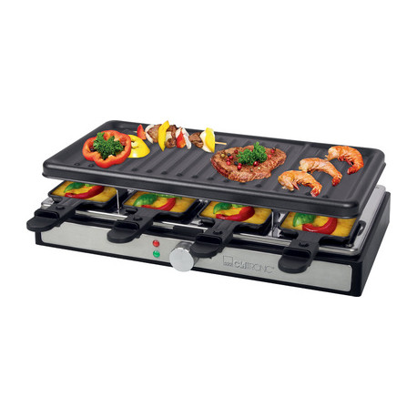 Raclette-gril CLATRONIC RG 3757, pour 8 personnes