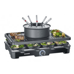 Appareil à raclette et fondue SEVERIN RG 2347, 1.400 watts