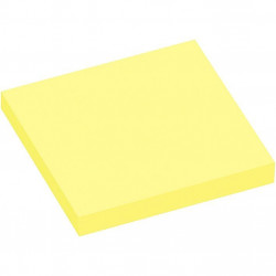 BLOC REPOSITIONNABLE 75x75 JAUNE *PQT12* ECO  FSC 5654-01  LIKE