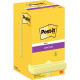 BLOC REPOSITIONNABLE 76X76 JAUNE *PQT12*90F SUPER STICKY POST-IT PEFC NOTE