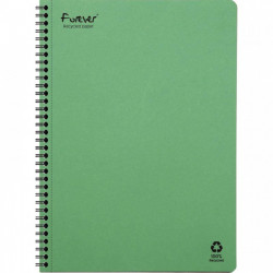 CAHIER SPIRALE A4 120P 90G  SEYES FOREVER FSC 100% RECYCLE FAB France