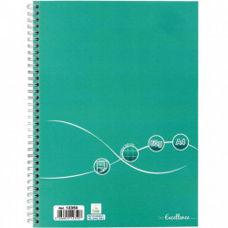 CAHIER SPIRALE A4 5X5 160P 60G EXCELLENCE   COUV CARTON PEFC ECOLABEL FAB France