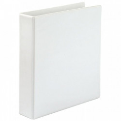 CLASSEUR PERSONNALISABLE A4+ 4 ANNEAUX DIAM 40 MM DOS 6.4CM BLANC