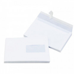 ENVELOPPES **BTE500* BLANC BP 80G 162x229 F.45x100  10164 PEFC FAB FRANCE