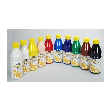 FLAC.500ML PEINT.ACRYCOLJAUNE