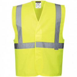 GILET HAUTE VISIBILITÉ JAUNE TAILLE L/XL