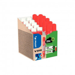 MARQUEURS ROUGES *PACK DE 10* V-BOARD MASTER + 10 RECHARGES DONT 5 OFFERTES