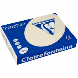 PAQUET DE 250 FEUILLES DE PAPIER 160G DE FORMAT A4 IVOIRE TROPHEE CLAIREFONTAINE