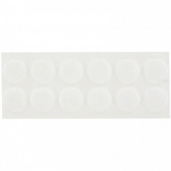 PASTILLES VELCRO *PQT48* SUPER ADHÉSIF BLANC DIAMÈTRE 20 MM