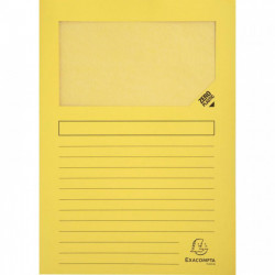 POCHETTES JAUNE PQT 100 FAB FRANCE COIN PAPIER FOREVER 120G