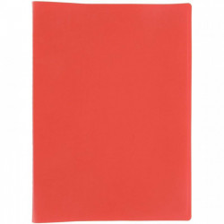 PROTÈGE-DOCUMENTS COUVERTURE SOUPLE EN POLYPROPYLÈNE 60 VUES, ROUGE