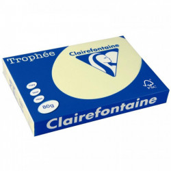 RAME DE 500 FEUILLES DE PAPIER 80G DE FORMAT A3 CANARI TROPHEE CLAIREFONTAINE