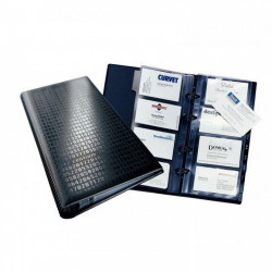 RELIURE VISIFIX CENTIUM NOIR 200 CARTES DE VISITE DURABLE 2403-01