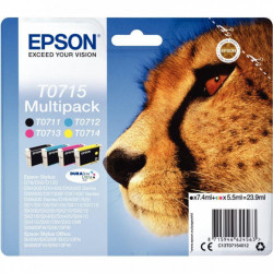 T0715 4CART. NCMJ GUEPARD EPSON 7,4 ml + 3 x 5,5 ml