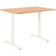 BUREAU ASSIS DEBOUT L120 CM BOOST PLATEAU CHÊNE/PIÈTEMENT BLANC