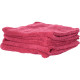 PAQUET DE 5 CHIFFONS MICROFIBRES 280G 40X40 CM ROUGE