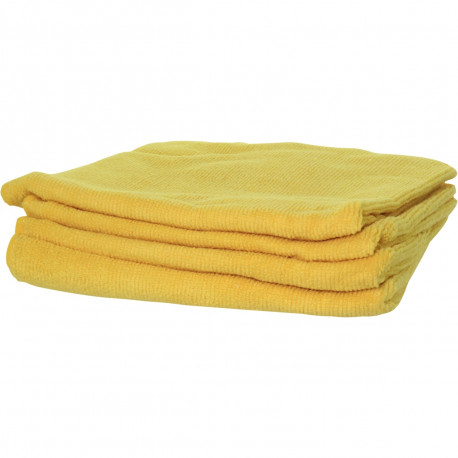 PAQUET DE 5 CHIFFONS MICROFIBRES 280G 40X40 CM JAUNE