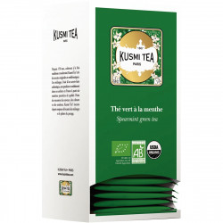 BOITE 25 SACHETS THÉ VERT MENTHE KUSMI TEA