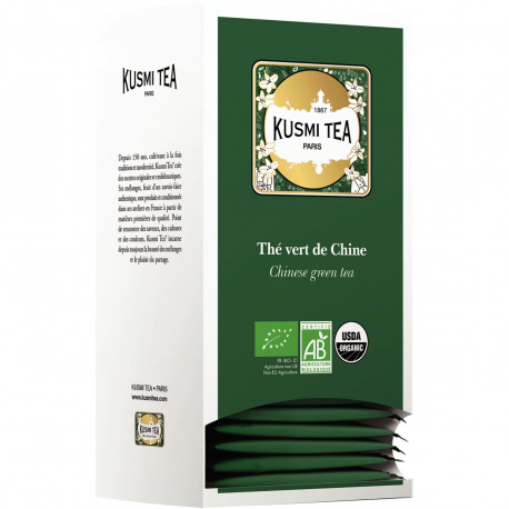 BOITE 25 SACHETS THÉ VERT DE CHINE KUSMI TEA