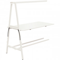 TABLE SUIVANTE L180XP90CM NOMAD PLATEAU BLANC/STRUCTURE BLANC