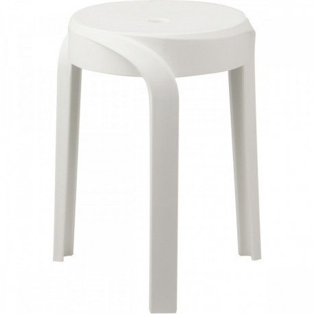 TABOURET TWIST BLANC