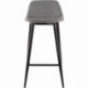 LOT DE 2 TABOURETS MUST GRIS