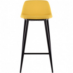 LOT DE 2 TABOURETS MUST JAUNE SAFRAN