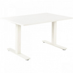 BUREAU ASSIS DEBOUT L140 CM BOOST PLATEAU BLANC/PIÈTEMENT BLANC