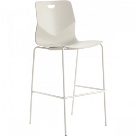 TABOURET TECSUP ASSISE BLANC/PIÈTEMENT BLANC