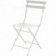 LOT DE 2 CHAISES PLIANTES EDEN BLANC