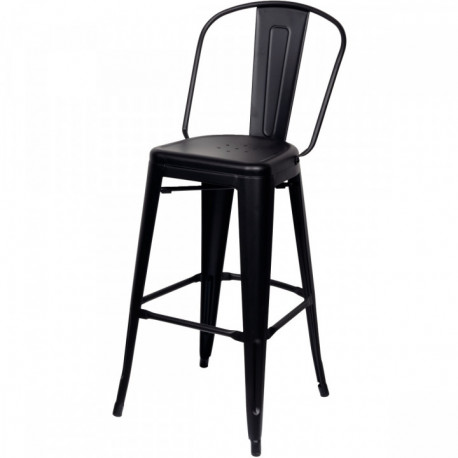 LOT DE 2 TABOURETS URBAN NOIR