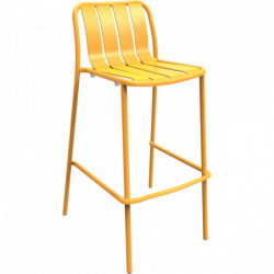 TABOURET HAUT AVEC DOSSIER VERANO MIEL