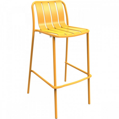 TABOURET HAUT AVEC DOSSIER VERANO MIEL