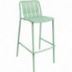 TABOURET HAUT AVEC DOSSIER VERANO VERT MENTHE