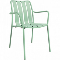 CHAISE AVEC ACCOUDOIRS VERANO VERT MENTHE