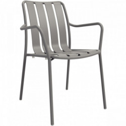 CHAISE AVEC ACCOUDOIRS VERANO GRIS