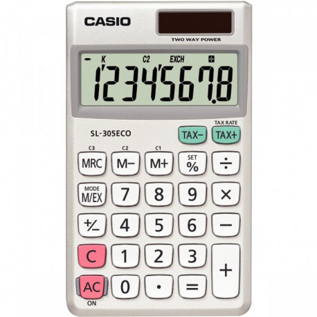 MACHINE A CALCULER 8 CHIFFRES CASIO SL-305ECO