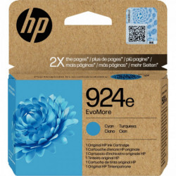 HP 924E CARTOUCHE D'ENCRE CYAN HAUTE CAPACITÉ AUTHENTIQUE (4K0U7NE)