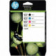 HP 937 PACK DE 4 CARTOUCHES D'ENCRE NOIRE, CYAN, MAGENTA ET JAUNE AUTHENTIQUES (6C400NE)