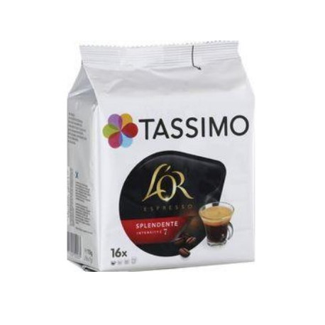 BOÎTE DE 16 T-DISCS SPLENDENTE L'OR ESPRESSO P/MACHINE TASSIMO